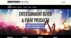 Desktop Screenshot of integrityevents.com